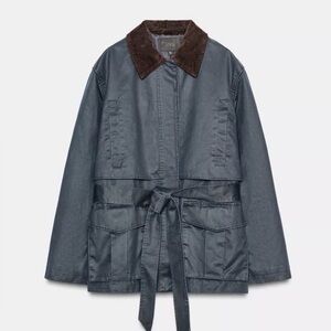 ZARA waxed jacket